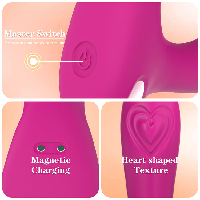 S-HANDE Heart wibrator Magenta