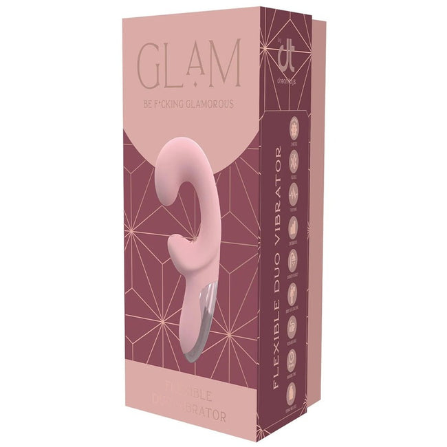 Dream Toys Glam Flexible Duo Vibrator wibrator duo z elastycznym trzonem Różowy