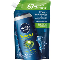Nivea Men Energy żel pod prysznic opakowanie uzupełniające 500ml