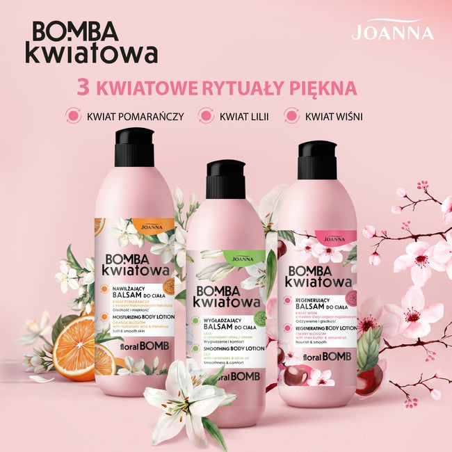 Joanna Bomba Kwiatowa nawilżający balsam do ciała kwiat pomarańczy 500g