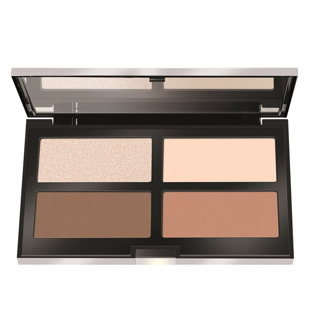 Pupa Milano Contouring & Strobing Ready 4 Selfie Powder Palette paleta pudrów do konturowania i strobingu 001 Pelli Chiare 17.5g