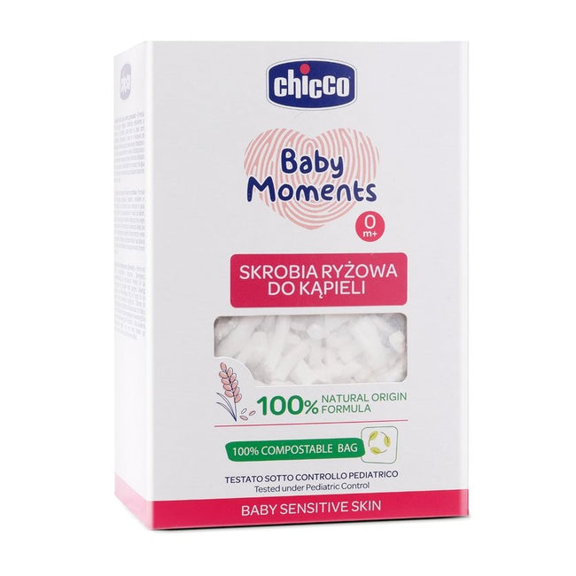 Chicco Baby Moments organiczna skrobia ryżowa do kąpieli 0m+ 250g