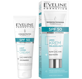 Eveline Cosmetics Skoncentrowana Formuła lekki krem pielęgnujący z SPF50 30ml