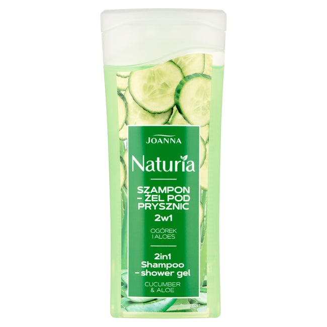 Joanna Naturia szampon-żel pod prysznic 2w1 Ogórek i Aloes 100ml