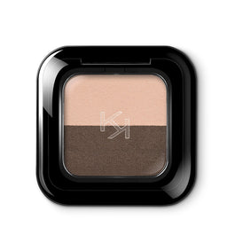 KIKO Milano Bright Duo Eyeshadow podwójny cień do powiek 02 Warm Beige/Dark Brown 2.5g