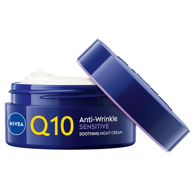 Nivea Q10 Anti Wrinkle Sensitive Revitalising Night Cream krem do twarzy 50ml