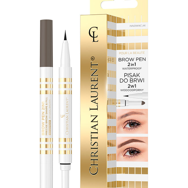 Christian Laurent Brow Pen 2in1 wodoodporny pisak do brwi 2w1
