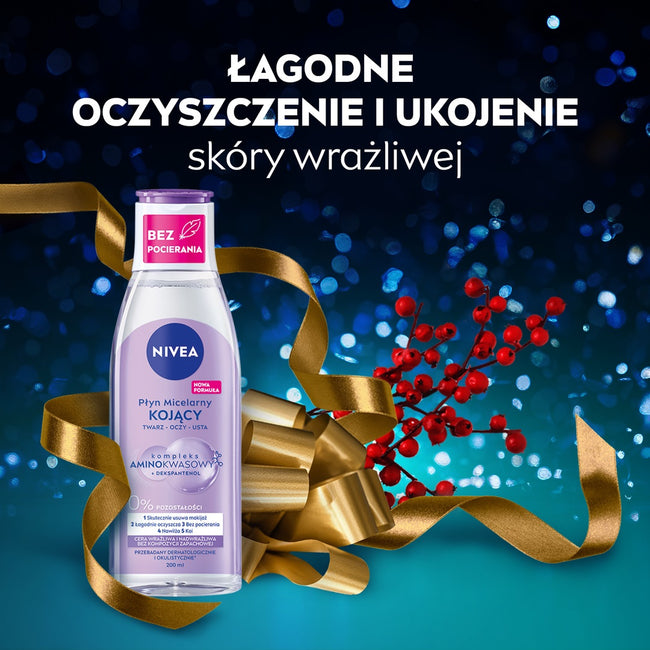 Nivea You Got This zestaw żel pod prysznic 250ml + kojący płyn micelarny 200ml + antyperspirant roll-on 50ml + pielęgnująca pomadka do ust 4.8g