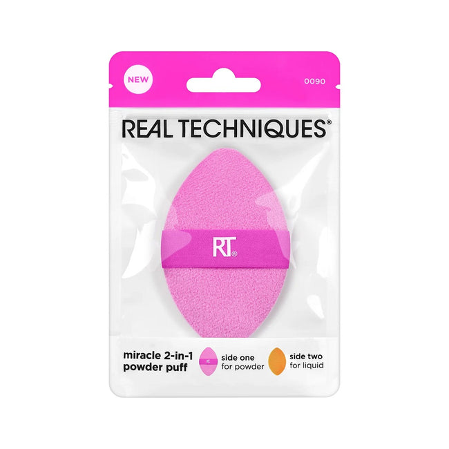 Real Techniques Miracle 2-In-1 Powder Puff gąbka-puszek do pudru i podkładu