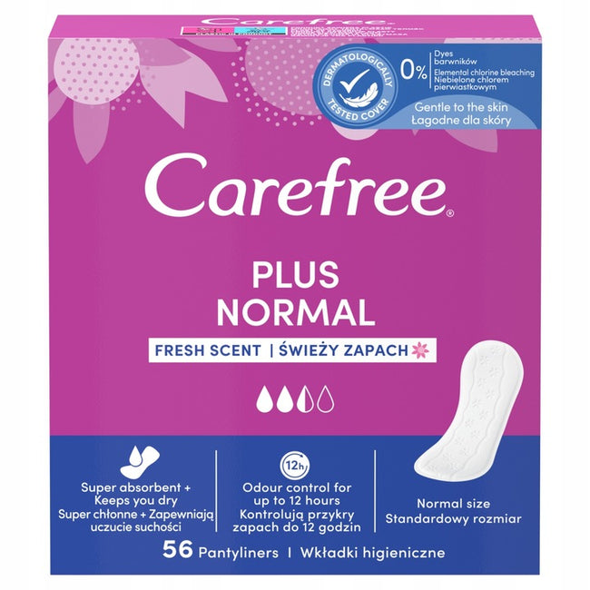Carefree Plus Original wkładki higieniczne Fresh Scent 56szt.