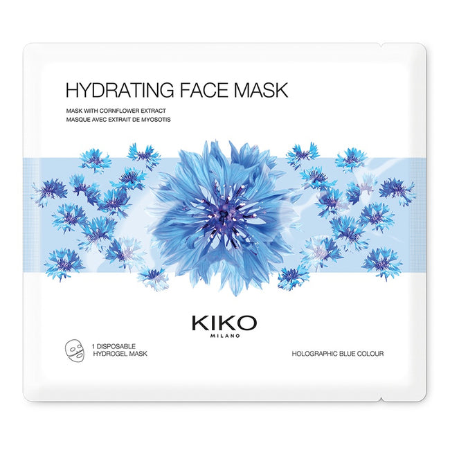 KIKO Milano Hydrating Face Mask hydrożelowa nawilżająca maska do twarzy z wyciągiem z bławatka