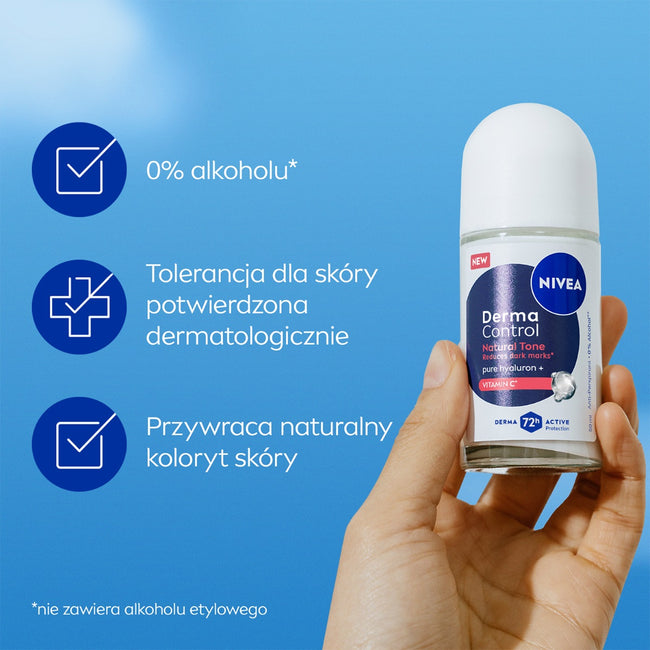 Nivea Derma Control Natural Tone antyperspirant w kulce 50ml