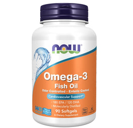 Now Foods Omega-3 suplement diety 90 kapsułek miękkich