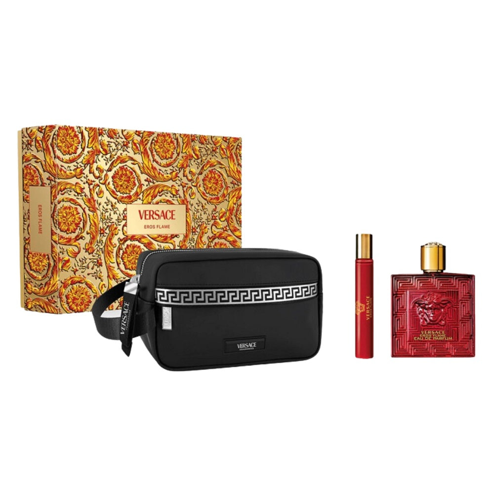 versace eros flame woda perfumowana 100 ml   zestaw