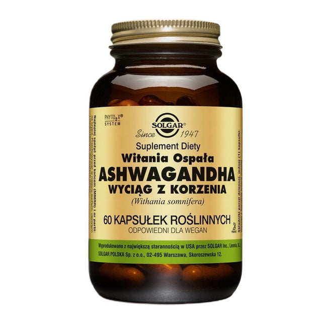 Solgar Ashwagandha suplement diety 60 kapsułek