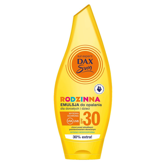 Dax Sun Rodzinna emulsja do opalania dla dorosłych i dzieci SPF30 250ml