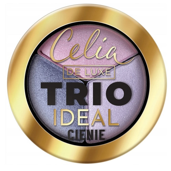 Celia De Luxe Trio Ideal prasowane cienie do powiek 301 4g