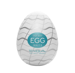 TENGA Easy Beat Egg Wavy II jednorazowy masturbator w kształcie jajka