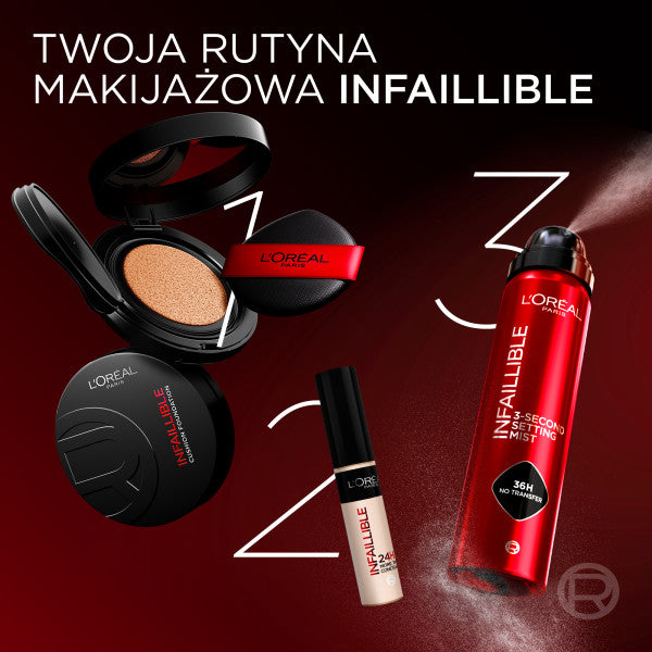 L'Oreal Paris Infaillible Cushion Foundation płynny podkład w poduszce 11g