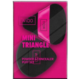 Wibo Mini Traingle Powder Puff zestaw puszków do wykończenia makijażu 2szt