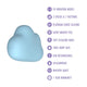 Blush Play With Me Cuddle Cloud stymulator łechtaczki z 10 trybami wibracji Blue