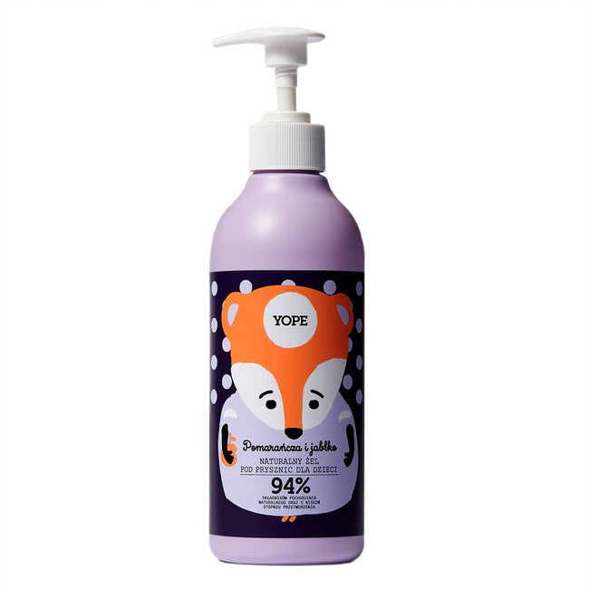 Yope Naturalny żel pod prysznic dla dzieci Pomarańcza & Jabłko 400ml