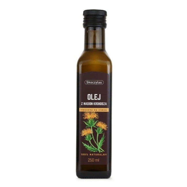 Skoczylas Olej z nasion krokosza barwierskiego tłoczony na zimno 250ml