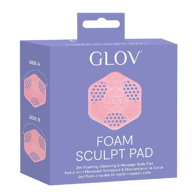 Glov Foam Sculpt Pad 2w1 dysk z rączką do mycia i masażu ciała Pink