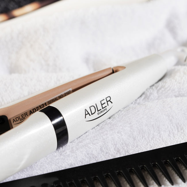 Adler Prostownica ceramiczna z kontrolą temperatury AD 2321 Perłowa biel