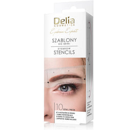 Delia Eyebrow Expert szablony do brwi 10szt