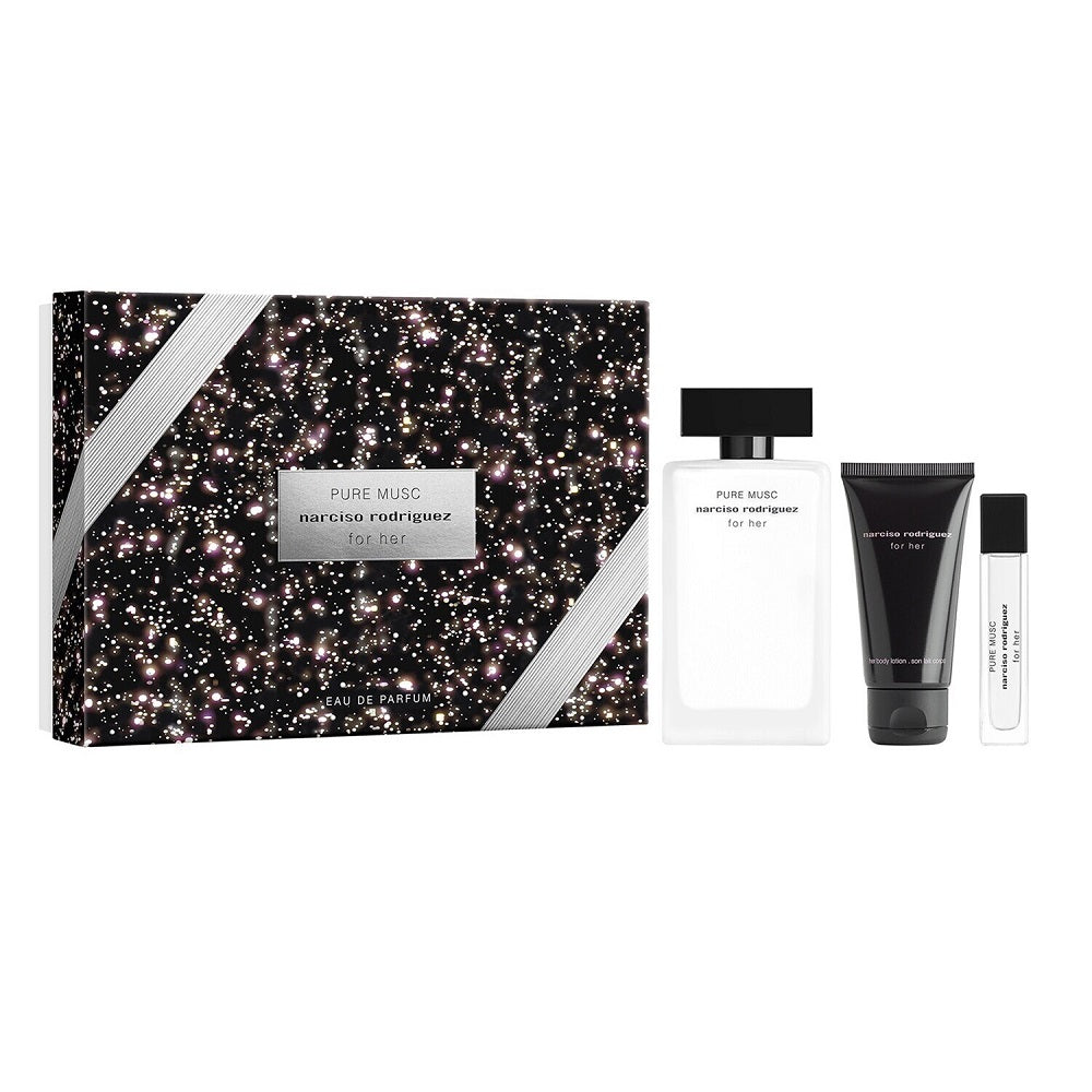narciso rodriguez for her pure musc woda perfumowana 100 ml   zestaw 