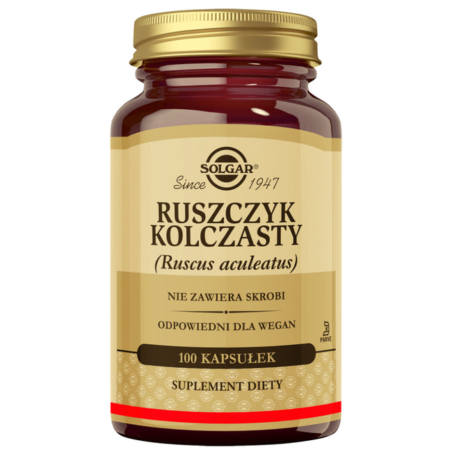 Solgar Ruszczyk kolczasty suplement diety 100 kapsułek