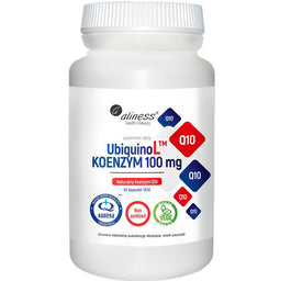 Aliness UbiquinoL™ Kaneka Naturalny Koenzym 100mg suplement diety 60 kapsułek
