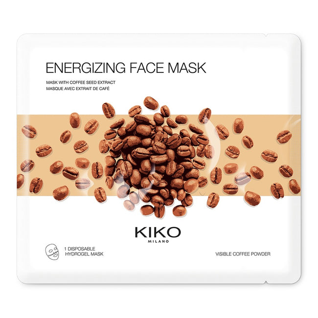 KIKO Milano Energizing Face Mask hydrożelowa nawilżająca maska do twarzy z wyciągiem z kawy