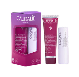 Caudalie The des Vignes zestaw krem do rąk i paznokci 30ml + nawilżająca pomadka do ust 4.5g