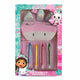 Gabby's Dollhouse Bath Set zestaw kredki do kąpieli 4szt + różowa myjka