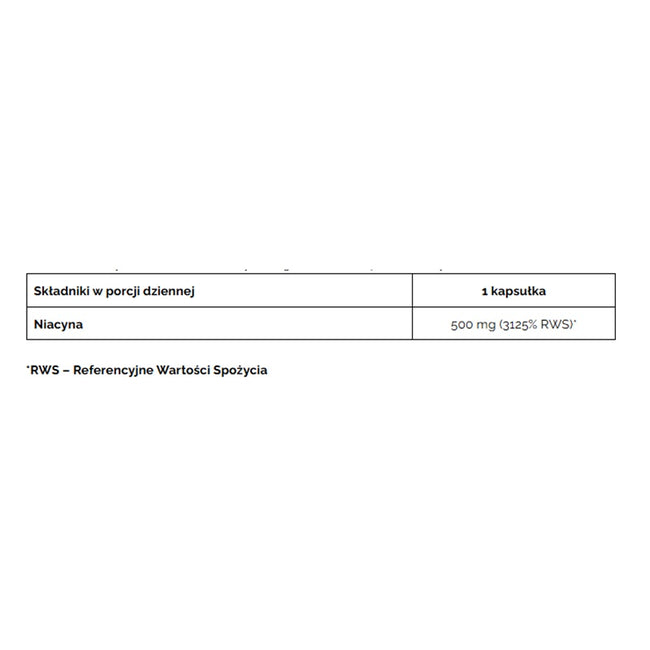 Pharmovit Witamina B3 niacin™ 500 mg suplement diety 60 kapsułek