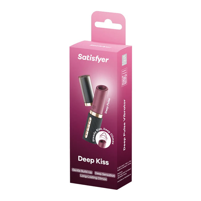 Satisfyer Deep Kiss Air Pulse Lipstick Vibrator stymulator łechtaczkowy Red