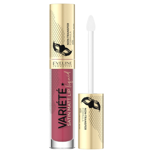 Eveline Cosmetics Variete Satin Matt Lip Liquid pomadka w płynie z kwasem hialuronowym