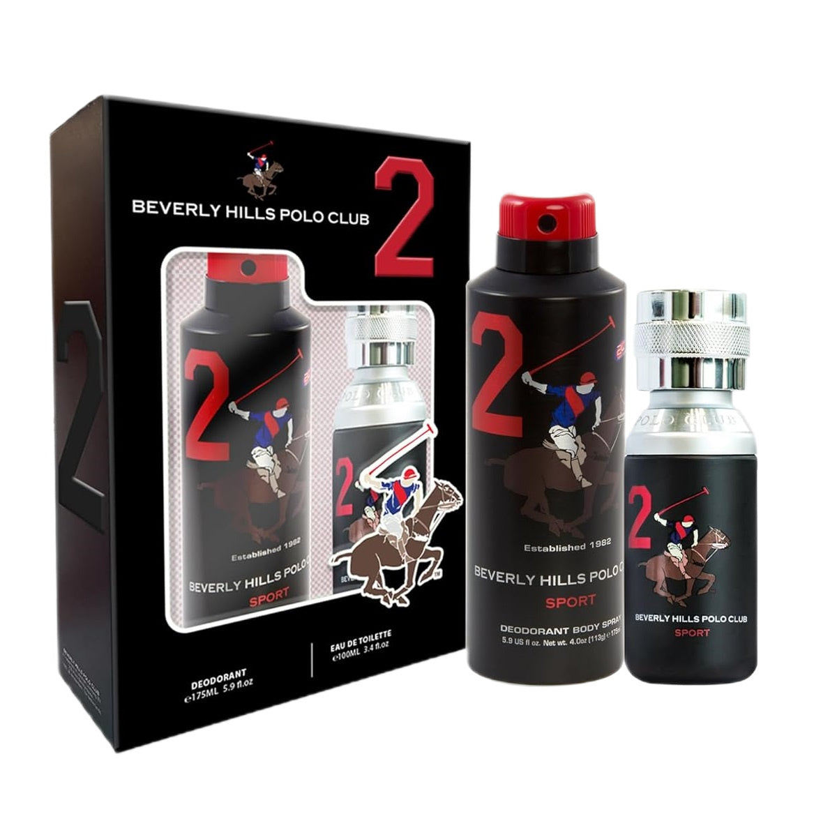 beverly hills polo club beverly hills polo club sport 2 woda toaletowa 100 ml   zestaw