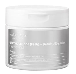 Mary&May Gluconolactone (PHA) + Betula Alba Juice Cleansing Pad oczyszczające płatki do twarzy 70szt.