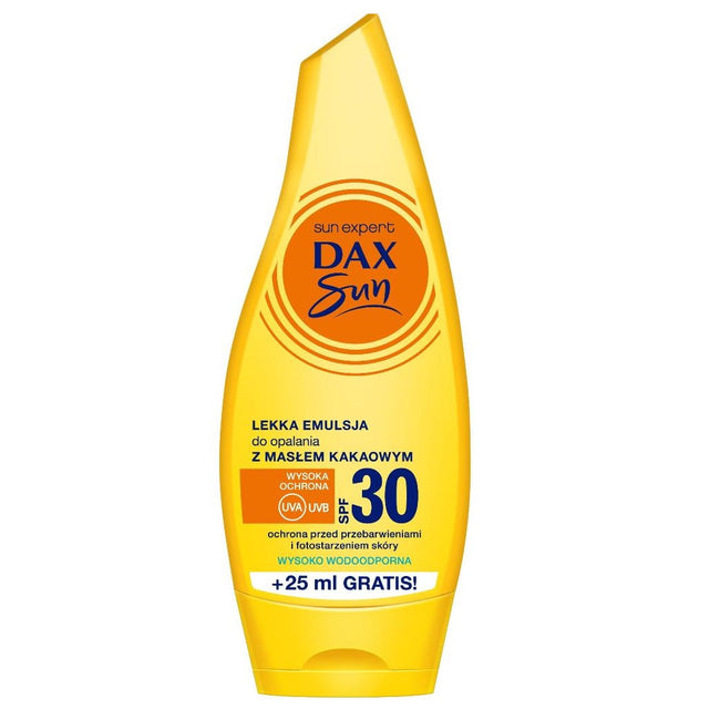 Dax Sun Lekka emulsja do opalania z masłem kakaowym SPF30 175ml
