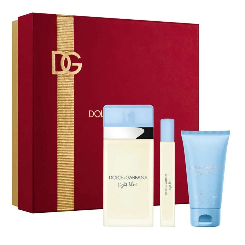 dolce & gabbana light blue woda toaletowa 100 ml   zestaw  