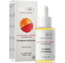 MOSSA Vitamin Cocktail multiwitaminowy olejek do twarzy z rokitnikiem i maliną 30ml