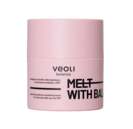 Veoli Botanica Melt With Balance emulgujące masełko seboregulujące do zmywania makijażu i SPF do skóry z niedoskonałościami 40g