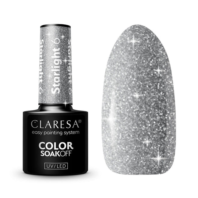 Claresa Soak Off UV/LED Starlight lakier hybrydowy