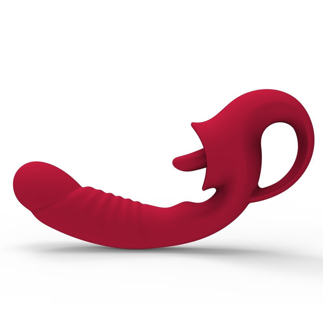 B-Series Magic Licking Vibrator wibrator z języczkiem Red