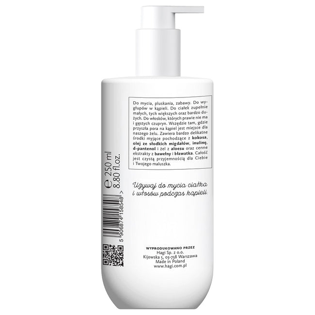 Hagi Baby naturalny żel do ciała i włosów z olejem ze słodkich migdałów 250ml