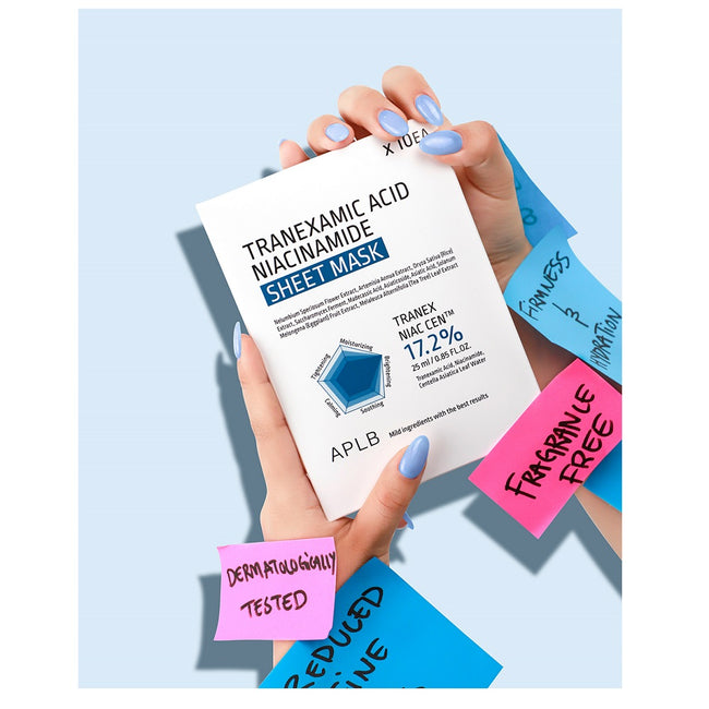 APLB Tranexamic Acid Niacinamide Sheet Mask rozjaśniająca maska w płachcie 25ml