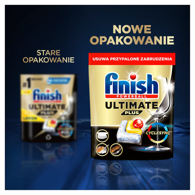 Finish Ultimate Plus Lemon kapsułki do mycia naczyń w zmywarce 36szt